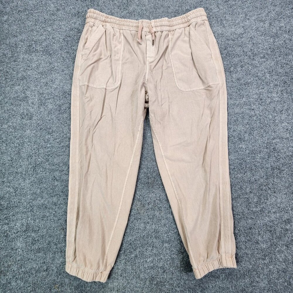 Athleta Farallon Jogger Womens 22 Beige Sweatpants Casual Athleisure Workout